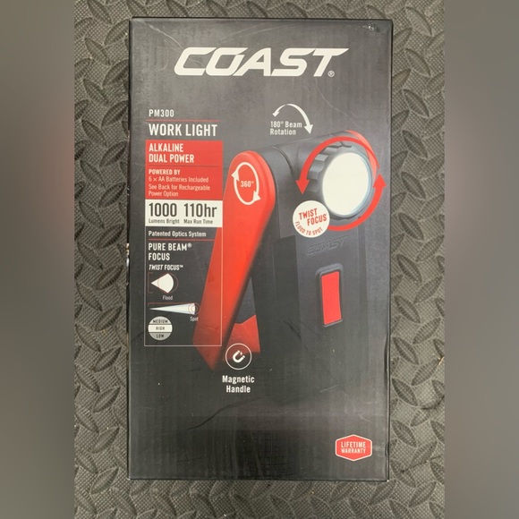 Magnetic, Work Light, Pure Beam Focus, Coast - Picture 1 of 4
